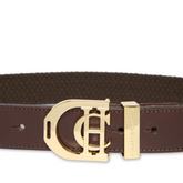 Brown bel with gold HC buckle